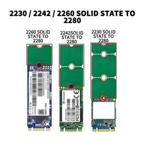 Adaptor Μετατροπέας από 2230/2242/2260 to 2280 m2 SSD NVMe