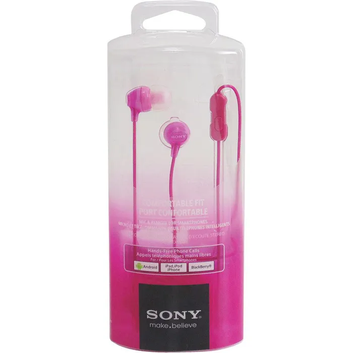 Ακουστικά HandsFree Sony MDREX15AP InEar Pink+Mic Ενσύρματο 3.5mm | axd.gr