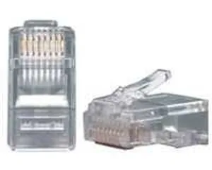 Ακροδέκτης βύσμα RJ45 CAT5e 8p8cs PLUGS Πλαστικό