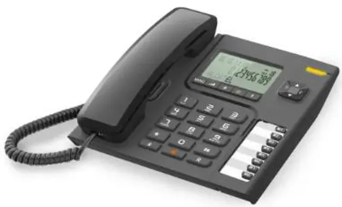 Alcatel Temporis T76 Μαύρο Ενσύρματο Τηλέφωνο | axd.gr