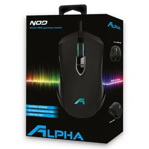 ALPHA Mouse NOD RGB Gaming USB Wired 4000dpi 8b