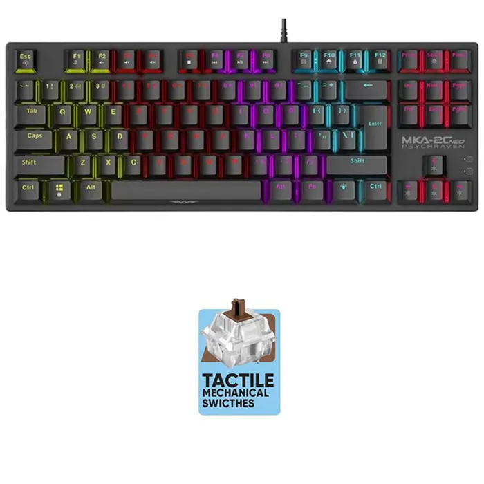 ARMAGGEDDON Keyboard Mechanical MKA-2C 87Keys-RGB USB BLACK | axd.gr ARMAGGEDDON Keyboard Mechanical MKA-2C 87Keys-RGB USB BLACK | axd.gr