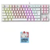 ARMAGGEDDON Keyboard Mechanical MKA-2C 87Keys-RGB USB WHITE | axd.gr