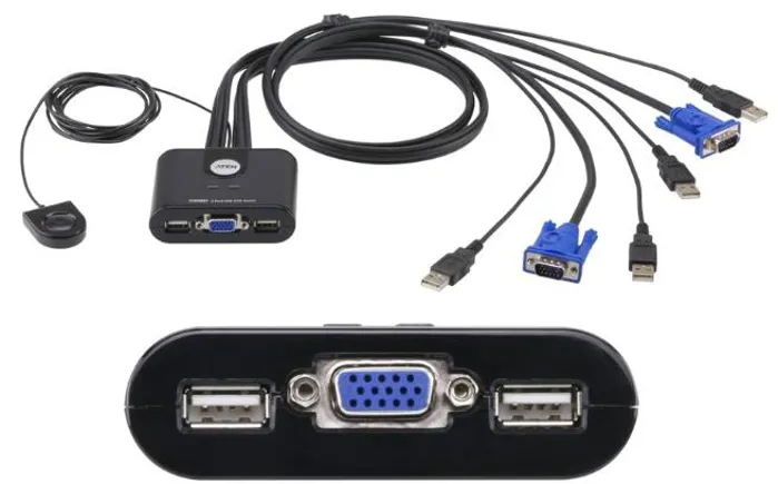 ATEN CS22U KVM Switch 2xΗ/Υ USB VGA | axd.gr