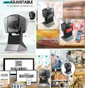 Barcode Scanner NG 1D-2D Πάγκου Ενσύρματο USB 2YW  BAR-2402