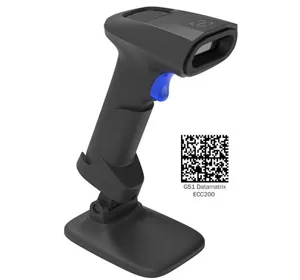 Barcode Scanner NG 1D-2D USB Ενσύρματο με Βάση BAR-2410
