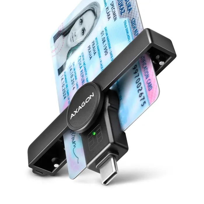 Smart Card Reader Axagon CRE-SMPC USB-C | axd.gr