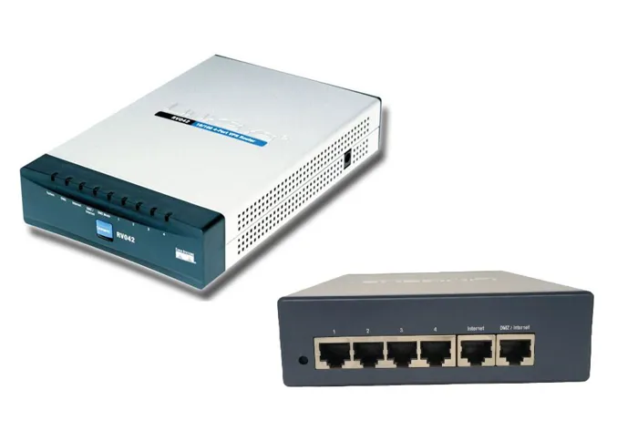 Cisco Router RV042 VPN 4port 10/100 Switch Dual Line Internet #RFB | axd.gr