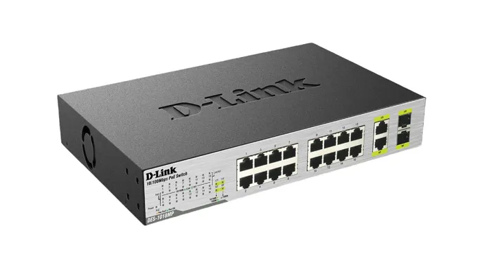 D-Link Switch 16port POE 2xSFP 10/100Mbps DES-1018MP #RFB | axd.gr