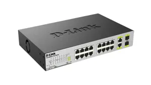 D-Link Switch 16port POE 2xSFP 10/100Mbps DES-1018MP #RFB