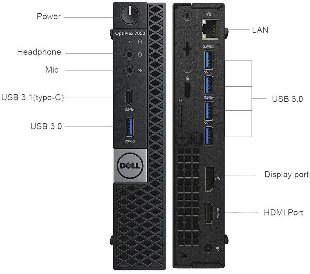 Dell PC 7050 MFF i5-6500T 8-256Gb SSD 2YW Optiplex #RFB