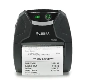 Εκτυπωτής Barcode Zebra ZQ320 Thermal Mobile U/BT/WiFi 2ΥW