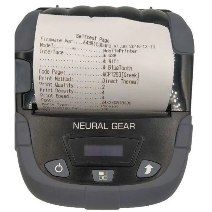 Εκτυπωτής Θερμικός NG 320 ΦΟΡΗΤΟΣ 80mm Autocut U/BT/WiFi 2YW | axd.gr