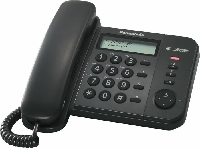 Panasonic KX-TS560EX2B με οθόνη - PABX Ενσύρματο Τηλέφωνο | axd.gr