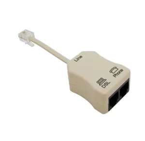 Φίλτρο ADSL Splitter 2 Θυρών με καλώδιο Annex A (Τηλέφωνο+Modem)