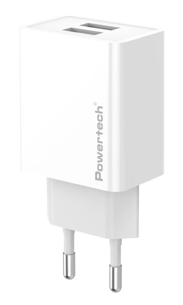 Φορτιστής 12W 5VDC 2.4A 2xUSB-A Universal Σπιτιού PT | axd.gr