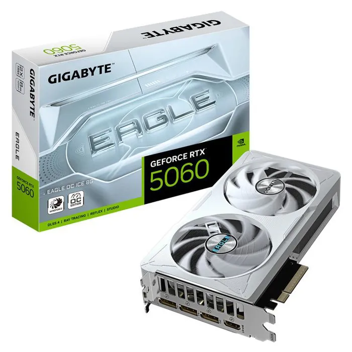 Gigabyte 8Gb RTX5060 GV-N5060EAGLEOC ICE-8GD 128b 3xDP+1H 3YW | axd.gr