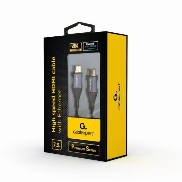 Καλώδιο HDMI 7.5m M/M 2.0 4K 60Hz w/Ethernet Cooper Premium AWG28 | axd.gr