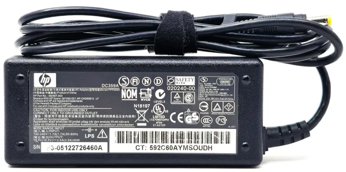 Τροφοδοτικό 65W HP 18.5VDC 3.5A 4.8x1.7mm PA-1650-02C PSU NB Yellow #RFB | axd.gr