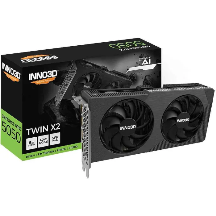 Inno3D 8Gb GeForce RTX5050 Twin X2 3xDP+1H 550W 3YW | axd.gr