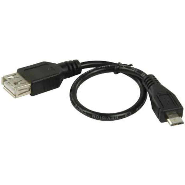 Καλώδιο 0.2m USB A female to micro B OTG Phones | axd.gr