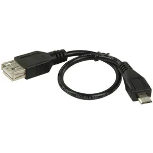 Καλώδιο 0.2m USB A female to micro B OTG Phones