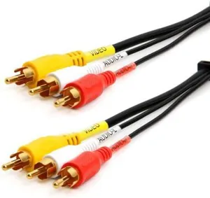 Καλώδιο audio/video 3RCA TO 3RCA 1.8m BLACK