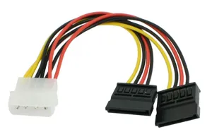 Καλώδιο Power Molex Male to 2xSATA Female Y cable M/F