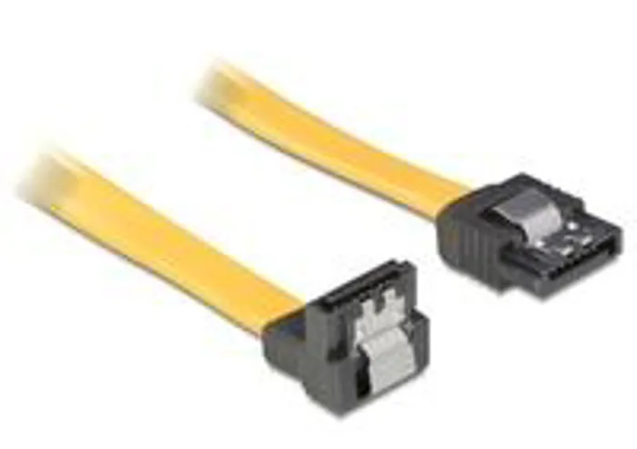 Καλώδιο SATA 3/2 Cable 0,20m-0,50m γωνιακό 90ο με μεταλικό κλιπ | axd.gr