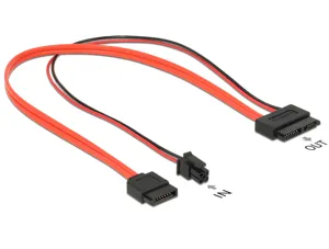 Καλώδιο SATA 7+4pin Power to SATA 13pin 30cm DELOCK