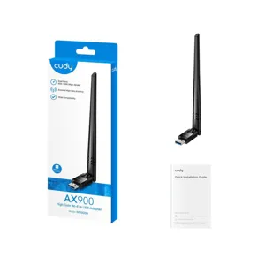 Κάρτα Δικτύου Adapter CUDY USB to WiFi 6+Bluetooth 5.4 AX900 2.4/5GHz WU900H 2YW