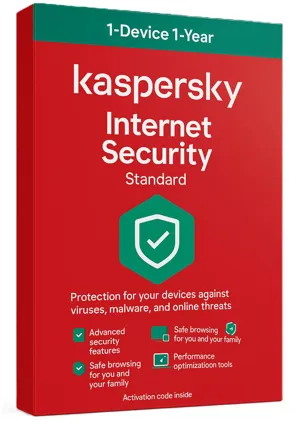 Kaspersky Internet Security Standard 1-Device 1 year