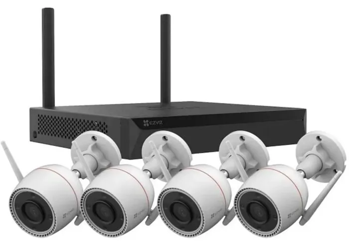 Καταγραφικό HikVision EZVIZ NVR X5S + 4x H3C 2Κ 4Mp Κάμερες OutDoor IR-30m | axd.gr
