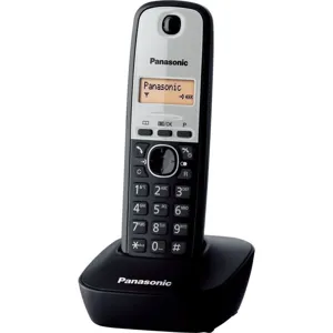 Panasonic KX-TG1611GRG Μαύρο-Ασημί Dect Aσύρματο Τηλέφωνο