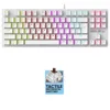 ARMAGGEDDON Keyboard Mechanical MKA-2C 87Keys-RGB USB WHITE | axd.gr