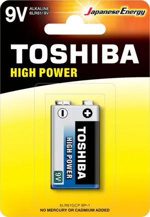 Μπαταρία 9V Toshiba 6LR61 ALKALINE