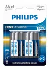 Μπαταρία AA PHILIPS 1.5V LR06 6x Ultra Alkaline