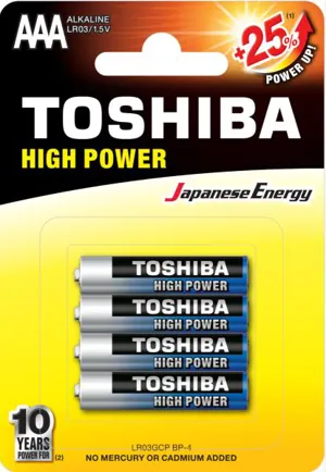Μπαταρία AAA Toshiba 1.5V LR03 4x ALKALINE