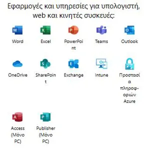 MS Office 365 Premium Year PCx5+email+1Tb Ετήσια Συνδρομή