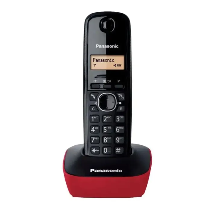 Panasonic KX-TG1611GRR Red Dect Ασύρματο Τηλέφωνο | axd.gr