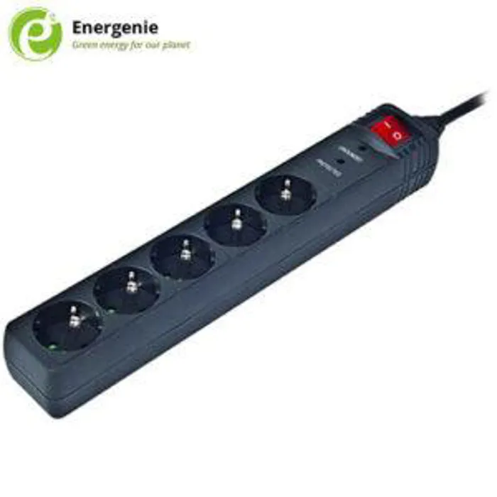 Πολύπριζο 5Θ Schuko 3m Προστασίας με διακόπτη Energenie SPG5C10 | axd.gr