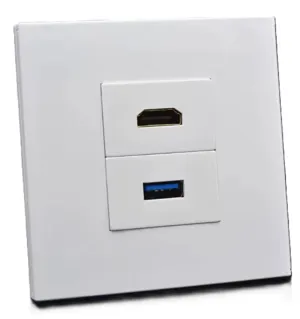 ΠΡΙΖΑ HDMI 2.0 και USB 3.0 πρόσοψη 86x86mm