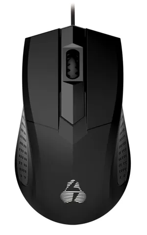 PT Mouse Wired Οπτικό 1000dpi 3b USB 1.35m Μαύρο