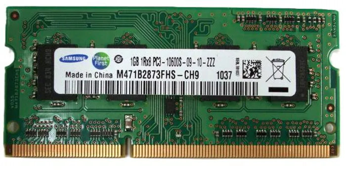 Μνήμη RAM 1GB DDR3 SODIMM 1333MHz PC3-10600S #RFB | axd.gr