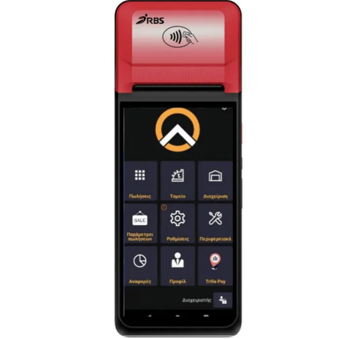 RBS PDA POS 6" 8C 3/32GB 4G 2D +Label Printer Andr14 2YW | axd.gr