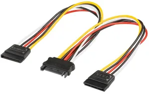 Καλώδιο Power cable SATA 1x15p Female to 2x15p SATA power