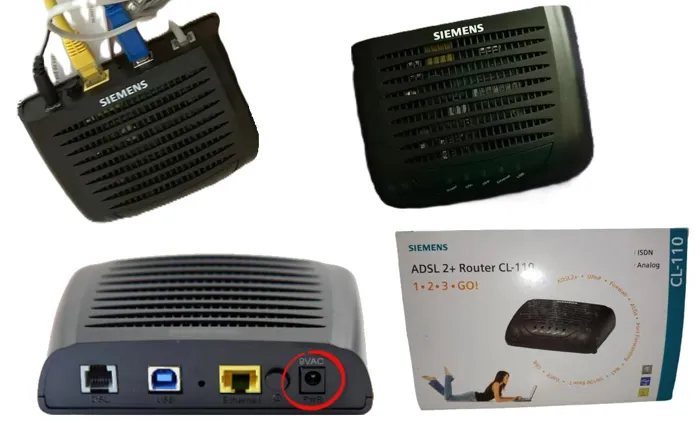 Siemens ADSL2+PSTN CL-110 Filter Router/Modem A Annex | axd.gr Siemens ADSL2+PSTN CL-110 Filter Router/Modem A Annex | axd.gr