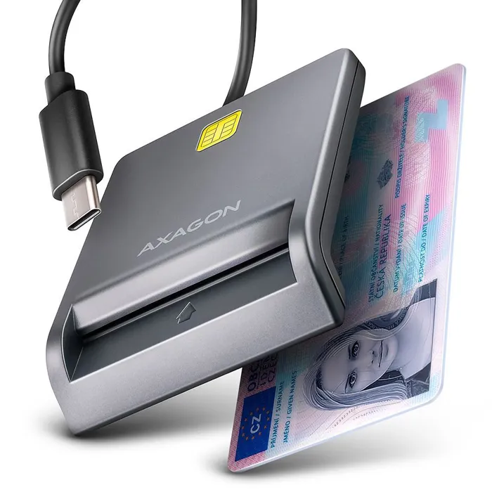 Smart Card Reader Axagon CRE-SM3TC USB-C 1.2m | axd.gr Smart Card Reader Axagon CRE-SM3TC USB-C 1.2m | axd.gr