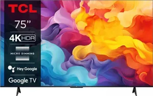 TCL 75" TV 4K UHD 75V6B Smart WiFi 2YW