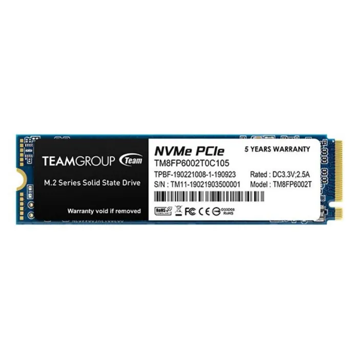 TeamGroup 2TB SSD M.2 NVMe PCIe 3.0 2280 2YW | axd.gr